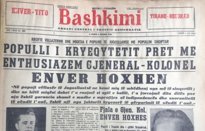 "Enver-Tito"; "Tiranë-Beograd"