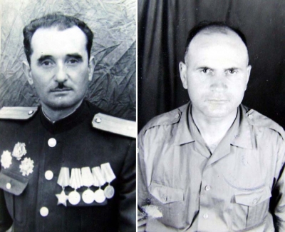 Në foto, komandanti Haxhi Gora dhe komisari Shahin Skura
