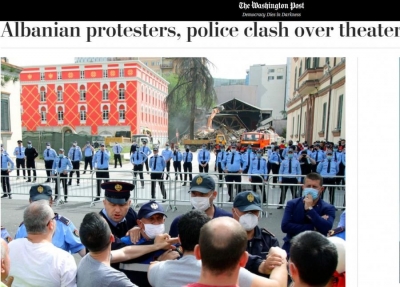 'Washington Post':Protestuesit shqiptarë përplasen me policinë