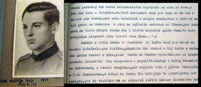 Nuri Luçi në albumit e "heronjve" të Sigurimit të Shtetit dhe një dokument i kohës kushtuar atij