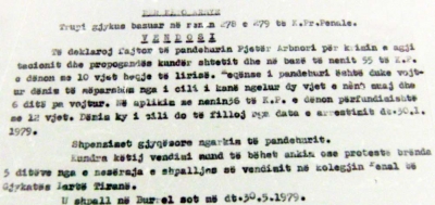 1979/Ridënimi i Pjetër Arbnorit për shprehjen se "socializmi nuk do triumfojë në botë"