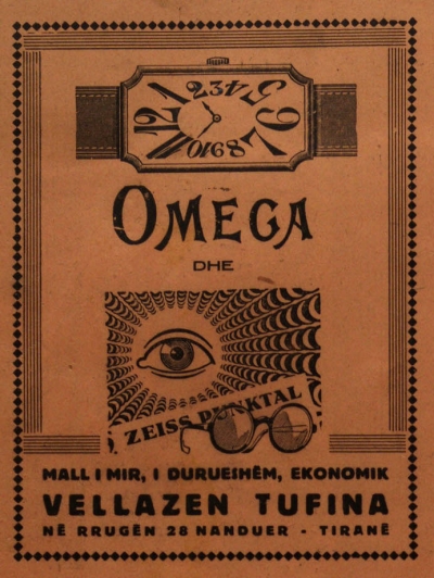 Reklama e firmës "Tufina" në vitet '30